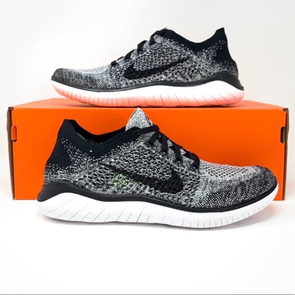 Nike Free RN Flyknit 2018 'Oreo' - Picture 1 of 8